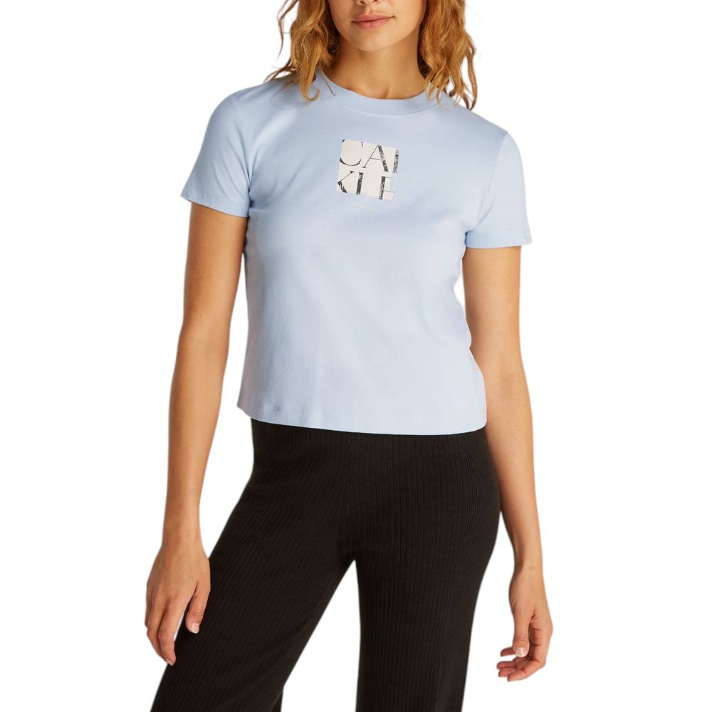 Camiseta Calvin Klein Jeans azul de algodón reciclado