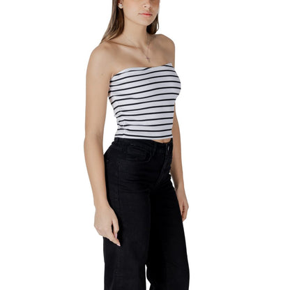 Top Calvin Klein Jeans blanco de algodón reciclado