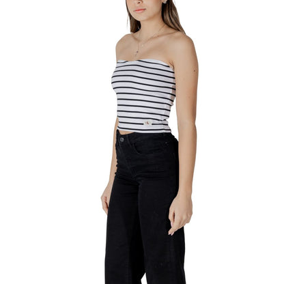 Top Calvin Klein Jeans blanco de algodón reciclado