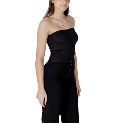 Top Calvin Klein Jeans negro de algodón reciclado