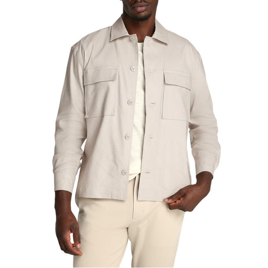 Abrigo de liocel beige de Calvin Klein