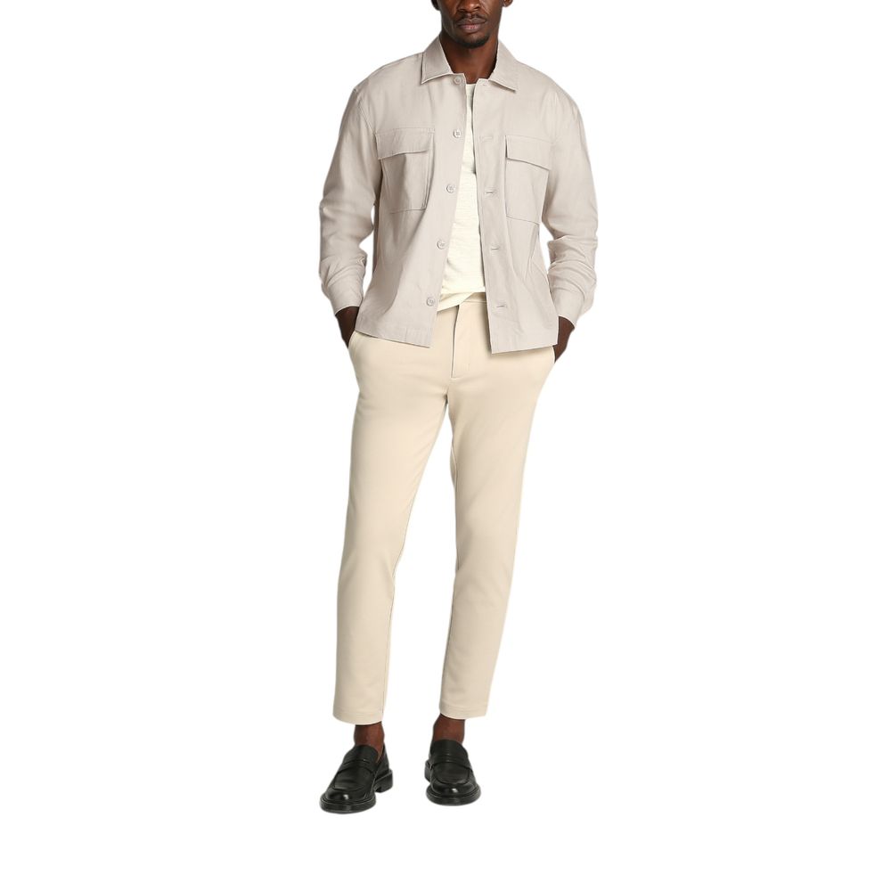 Abrigo de liocel beige de Calvin Klein