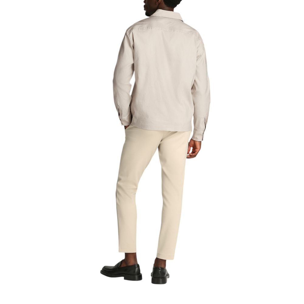 Abrigo de liocel beige de Calvin Klein