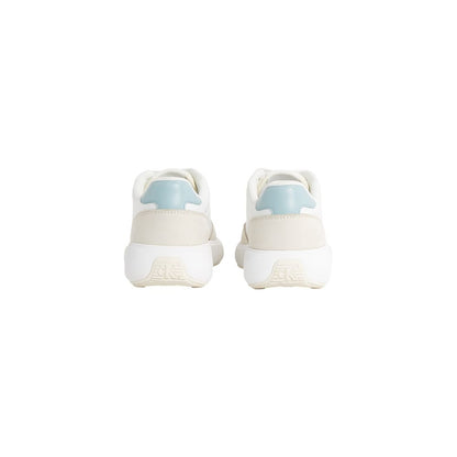 Zapatillas deportivas de cuero beige Calvin Klein Jeans