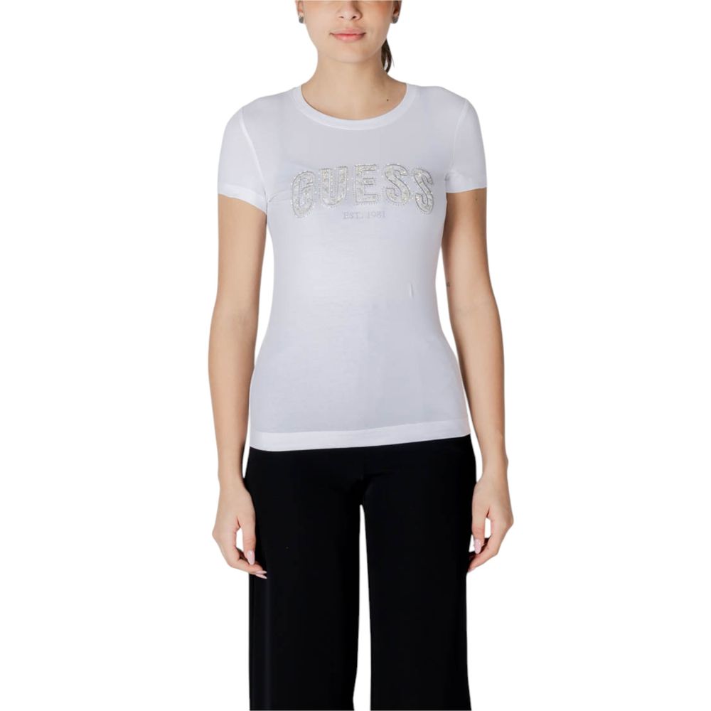 Camiseta Guess de algodón blanco