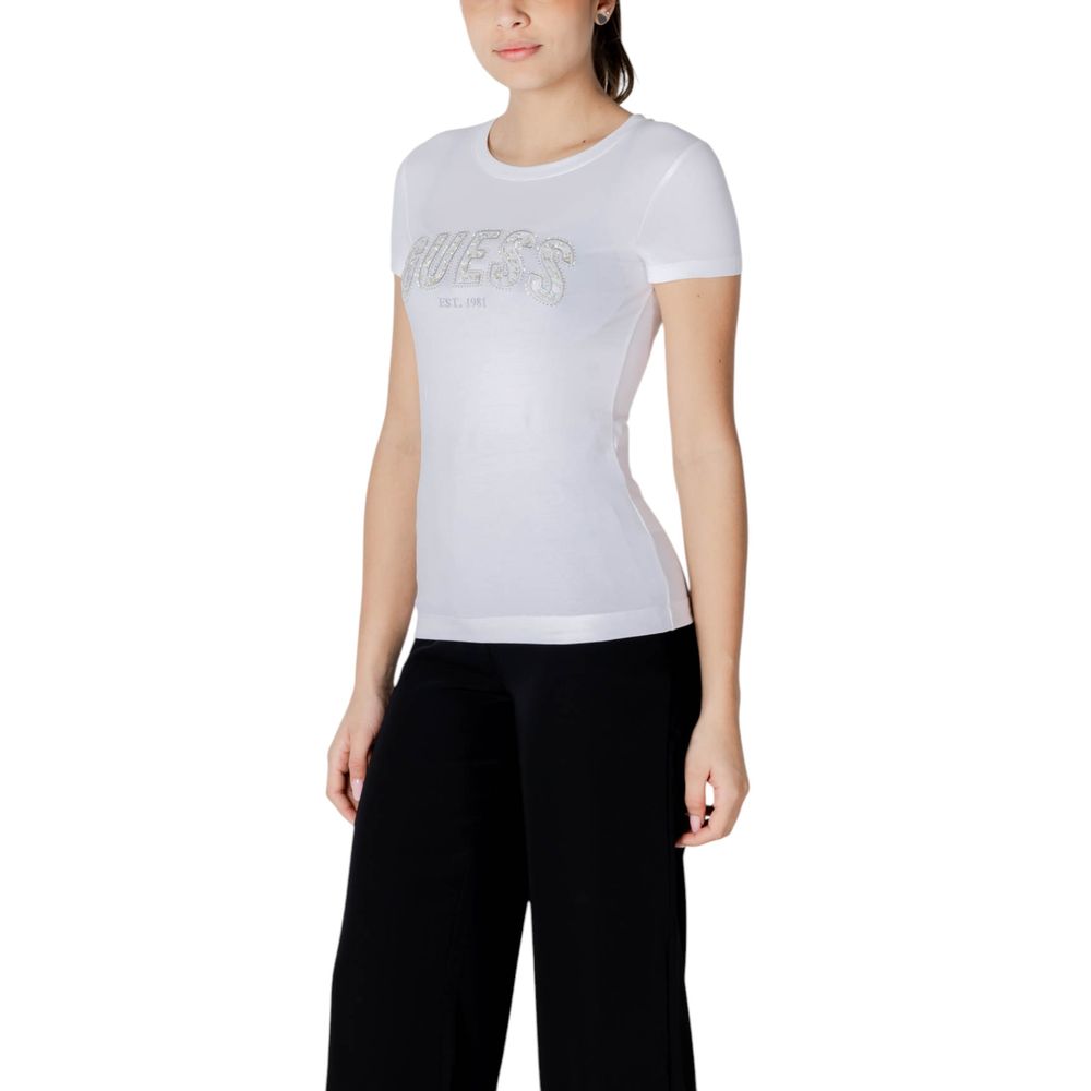 Camiseta Guess de algodón blanco
