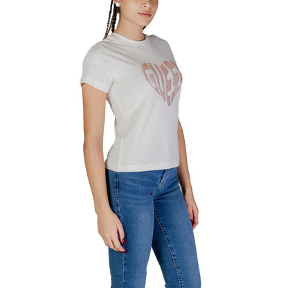 Camiseta de algodón Guess Active Cream