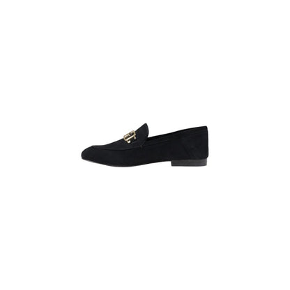 Zapatos de tacón con plataforma en piel negra Guess