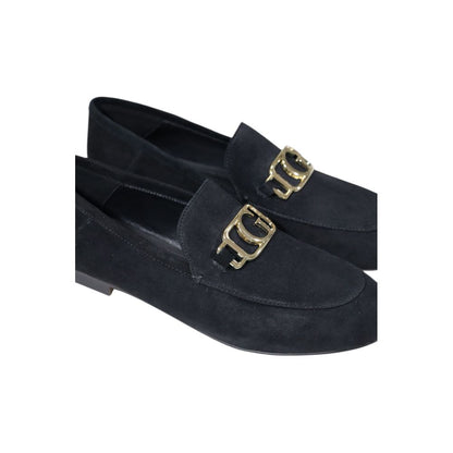 Zapatos de tacón con plataforma en piel negra Guess