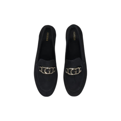 Zapatos de tacón con plataforma en piel negra Guess