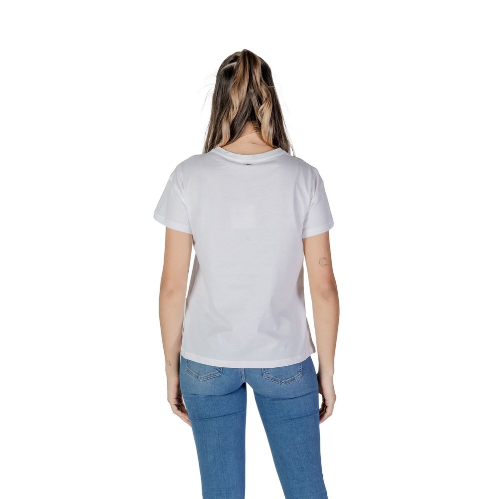 Camiseta de algodón blanca de Liu Jo