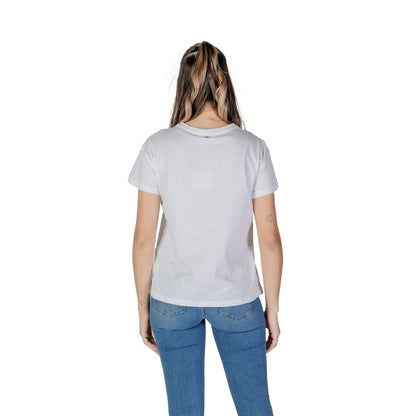 Camiseta de algodón blanca de Liu Jo
