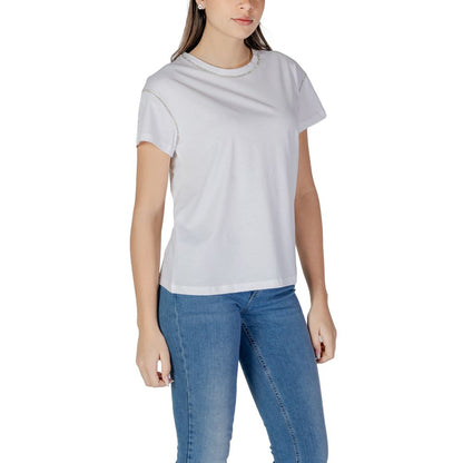 Camiseta de algodón blanca de Liu Jo
