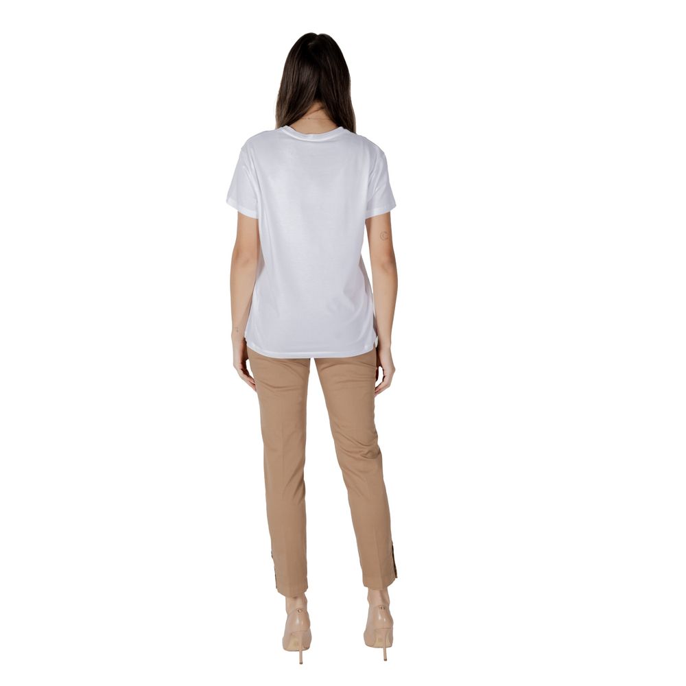 Camiseta de Algodón Blanca Liu Jo