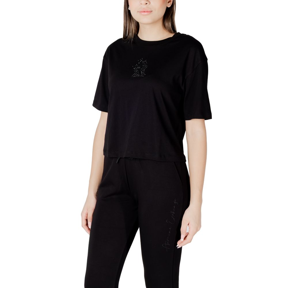Ropa deportiva de algodón negra Armani Exchange