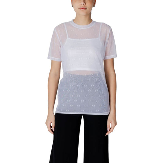 Camiseta blanca de poliamida Armani Exchange