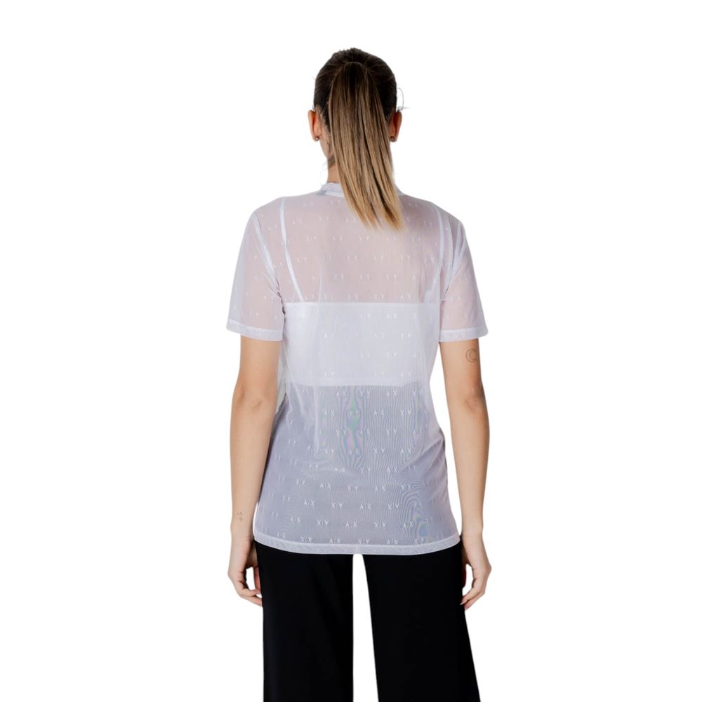 Camiseta blanca de poliamida Armani Exchange