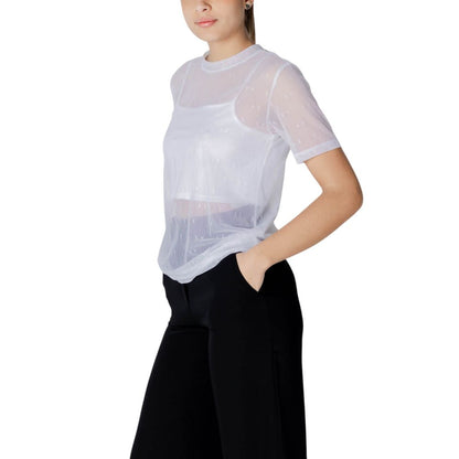 Camiseta blanca de poliamida Armani Exchange