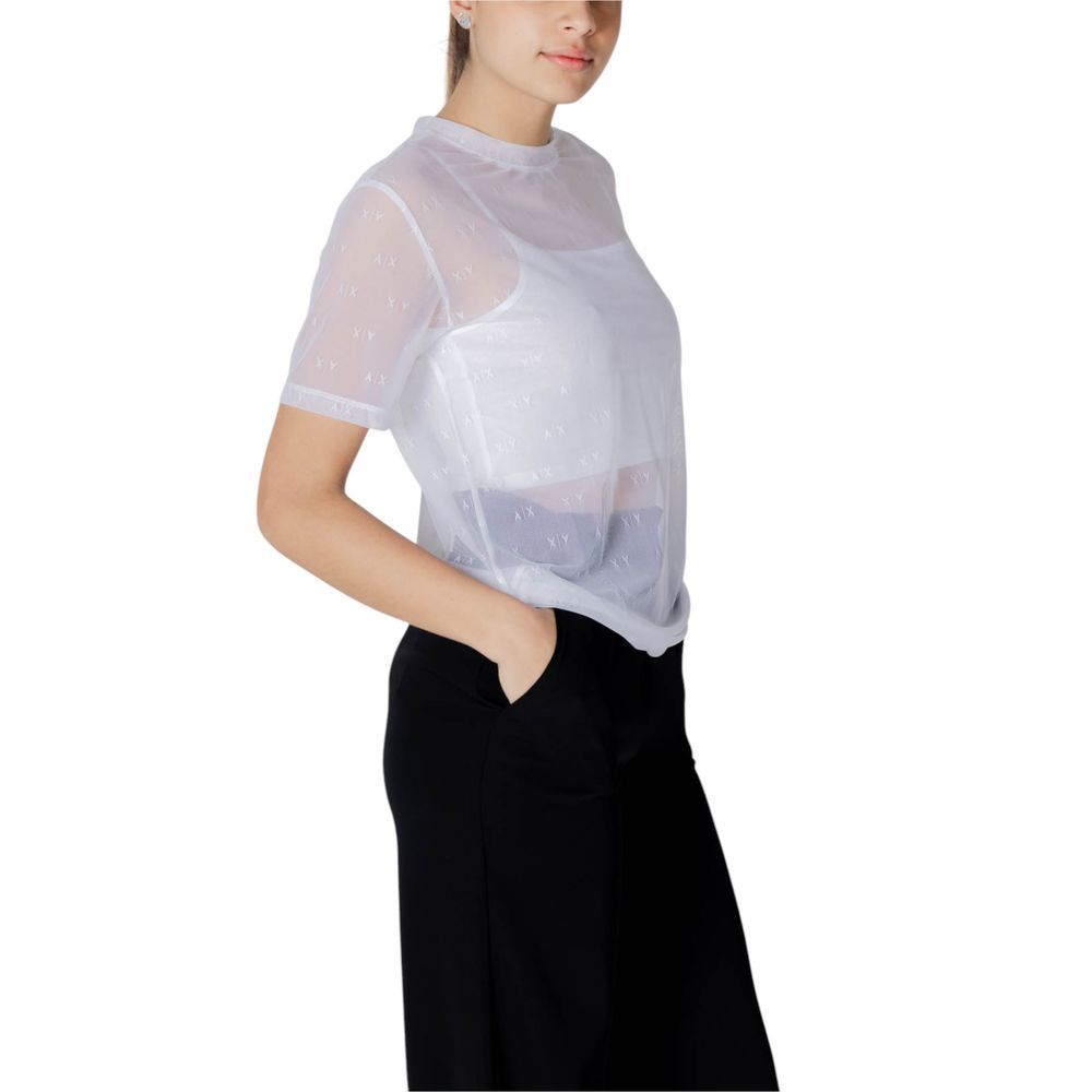 Camiseta blanca de poliamida Armani Exchange