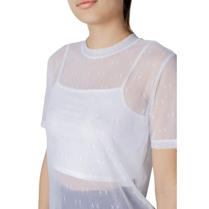 Camiseta blanca de poliamida Armani Exchange