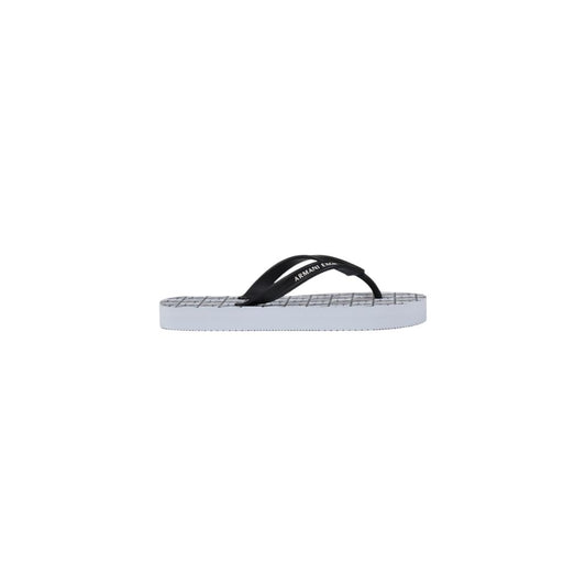 Sandalias tipo chancla de goma blancas Armani Exchange