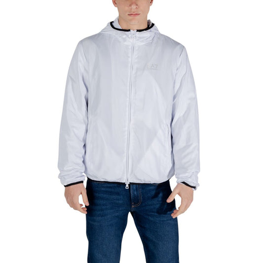 Chaqueta EA7 Emporio Armani de poliéster blanco