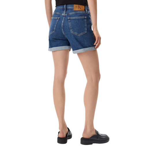 Pantalones cortos de algodón azules Calvin Klein Jeans