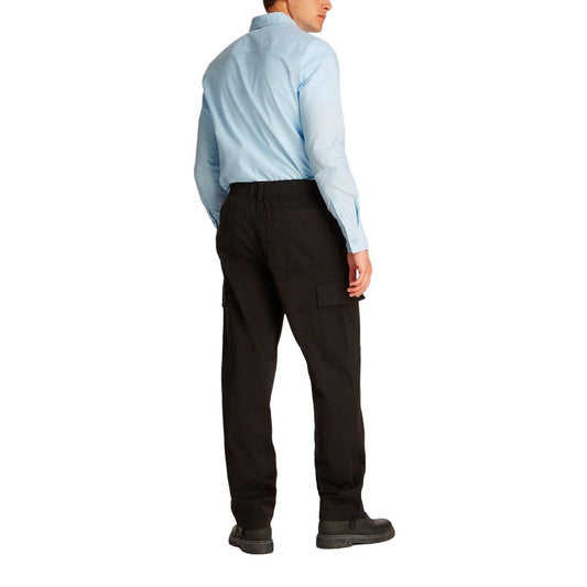 Pantalones cargo de algodón negros Calvin Klein Jeans
