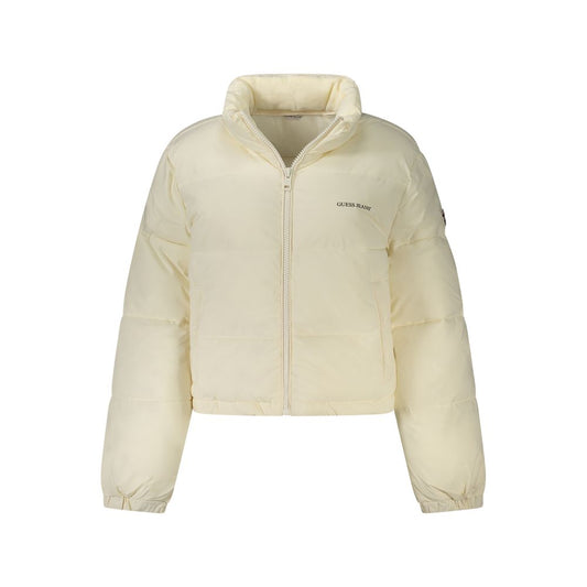 Chaqueta de mujer Guess Jeans Bianco de poliéster reciclado