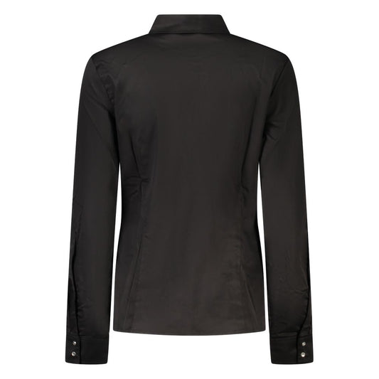 Camiseta negra de algodón Guess para mujer
