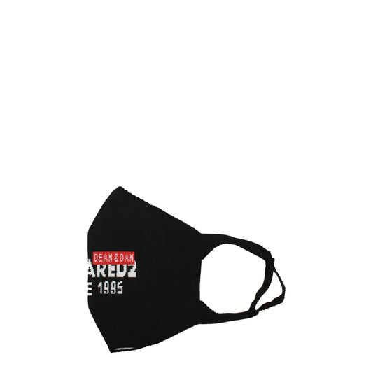 Mascarilla facial de polipropileno negro Dsquared²