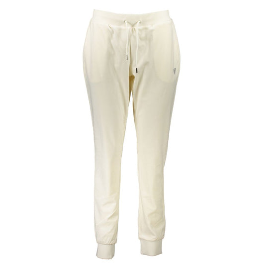 Pantalón deportivo blanco de poliéster para mujer Guess Jeans