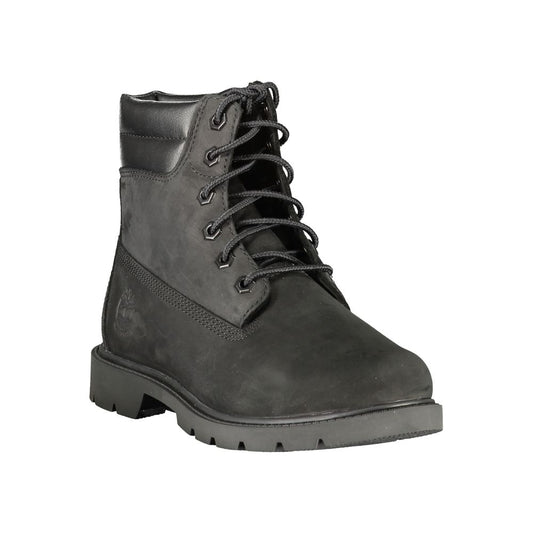 Botín de cuero negro para mujer Timberland