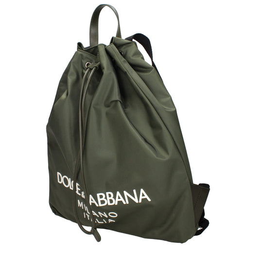 Mochila Dolce & Gabbana de nailon verde