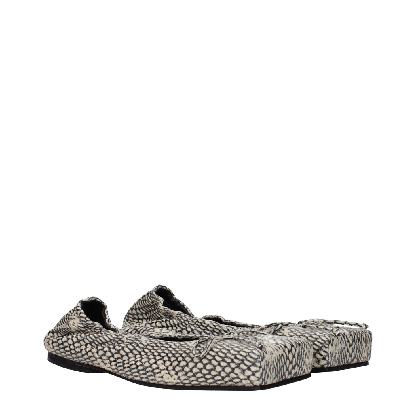 Jacquemus Zapatillas de Ballet de Cuero Beige