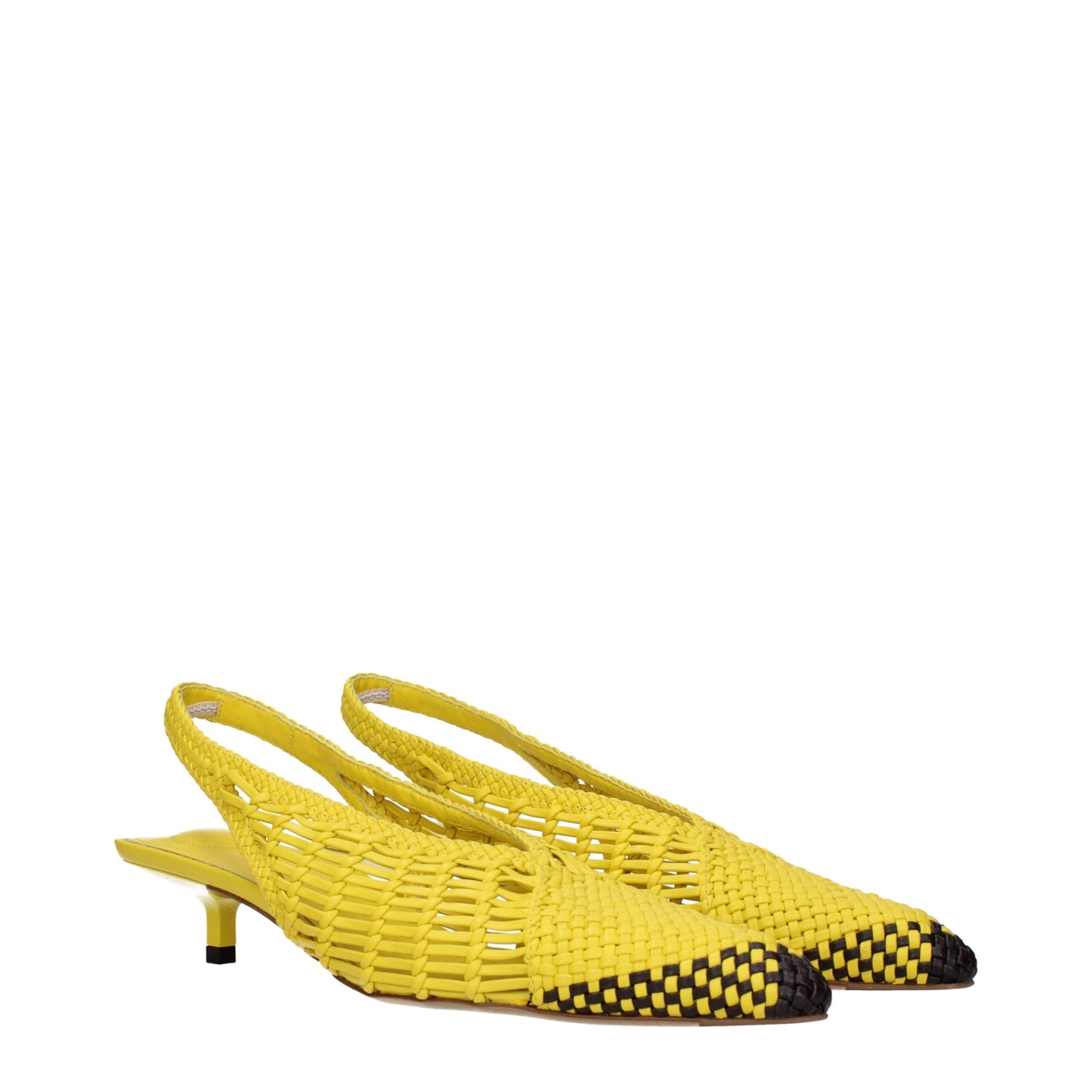 Sandalias planas de piel amarilla Jacquemus