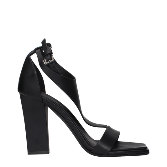 Sandalias Max Mara de tacón de aguja de cuero negro