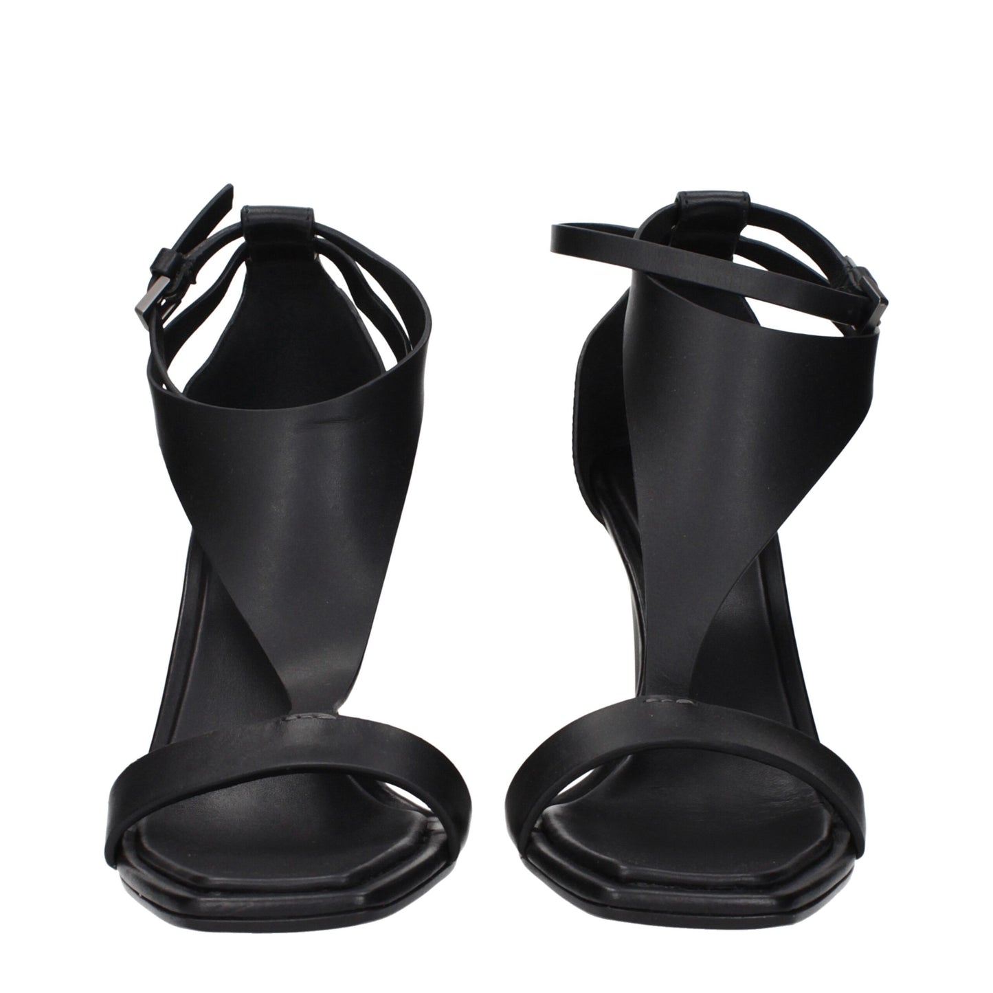 Sandalias Max Mara de tacón de aguja de cuero negro