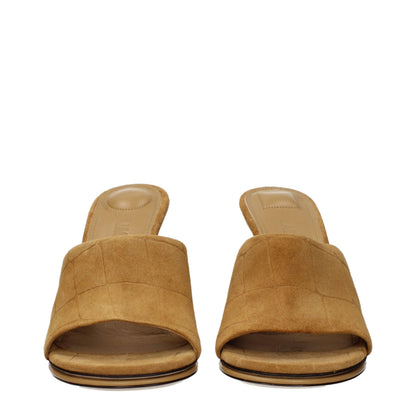 Sandalias Jacquemus de cuero marrón con tacón de aguja