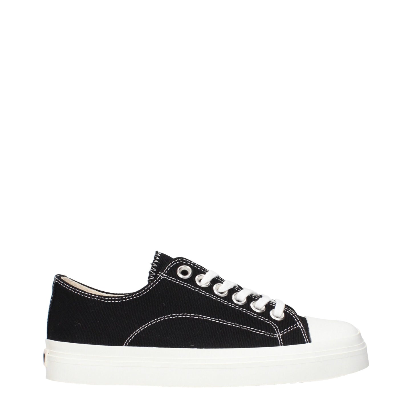 Zapatillas bajas de tela negras Moschino
