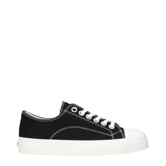 Zapatillas bajas de tela negras Moschino