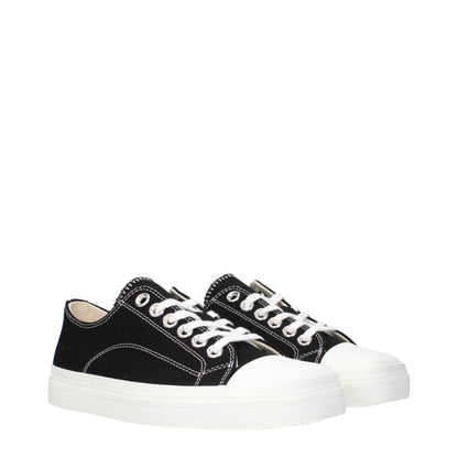 Zapatillas bajas de tela negras Moschino