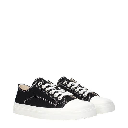 Zapatillas bajas de tela negras Moschino