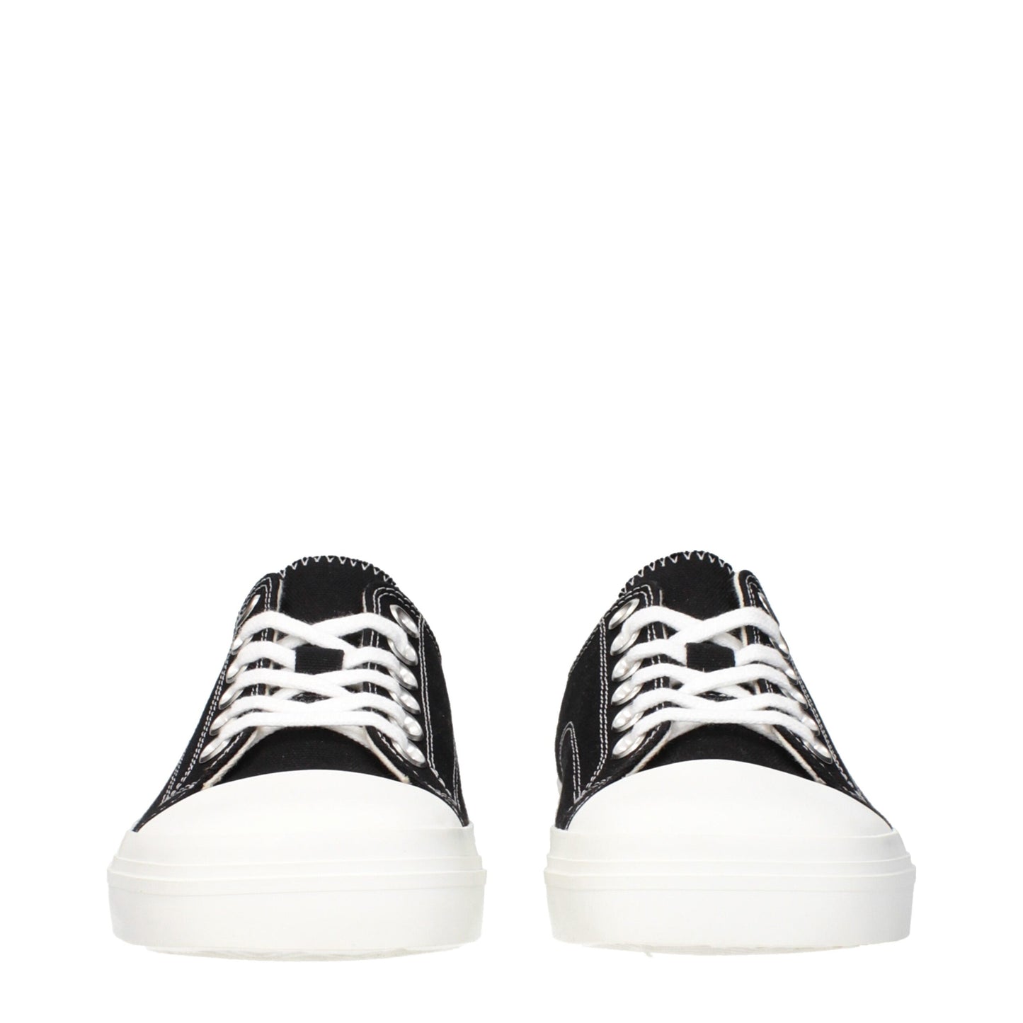 Zapatillas bajas de tela negras Moschino