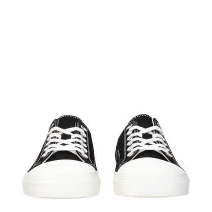 Zapatillas bajas de tela negras Moschino