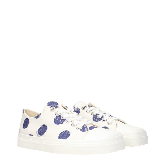 Zapatillas bajas de tela blanca Moschino