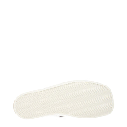 Baskets basses en tissu blanc Moschino