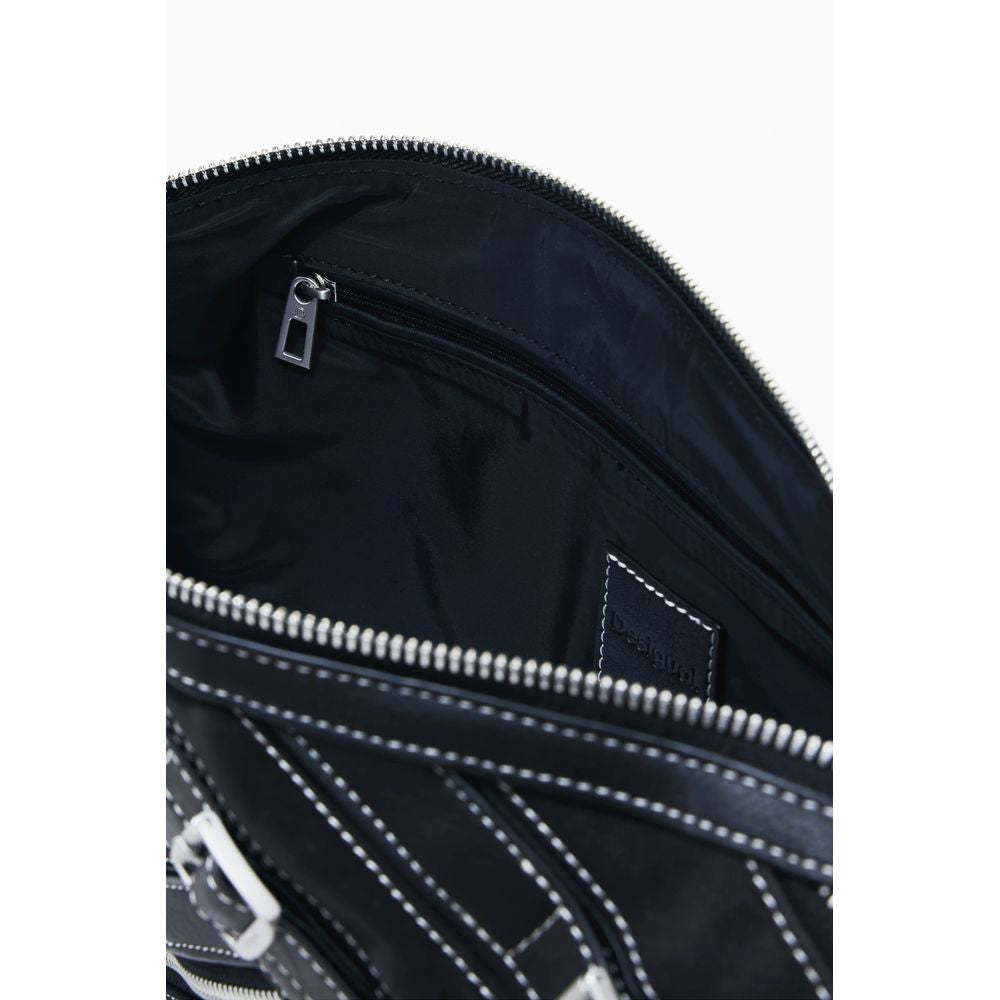 Sac à bandoulière pour femme Desigual Nero en polyuréthane