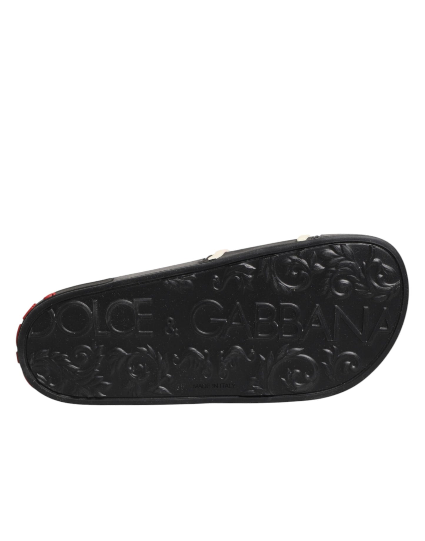 Sandalias de goma negras Dolce & Gabbana Zapatos para la playa
