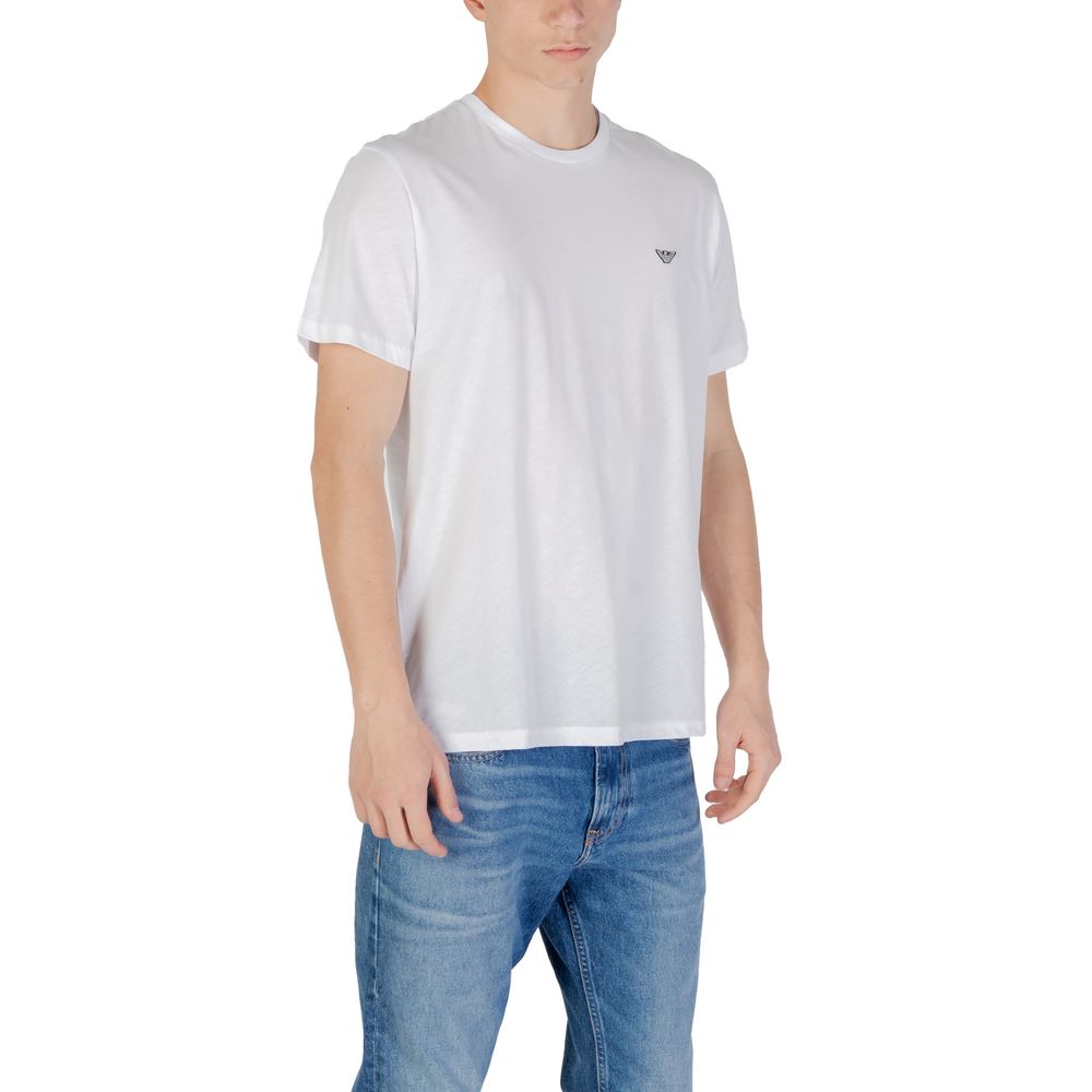Camiseta de algodón blanca de Emporio Armani Underwear
